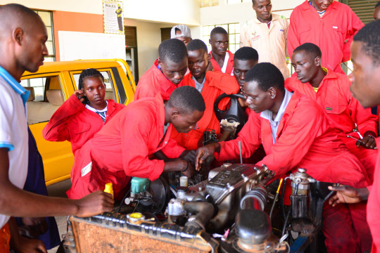 Automotive: Routine practical sessions are offered to students