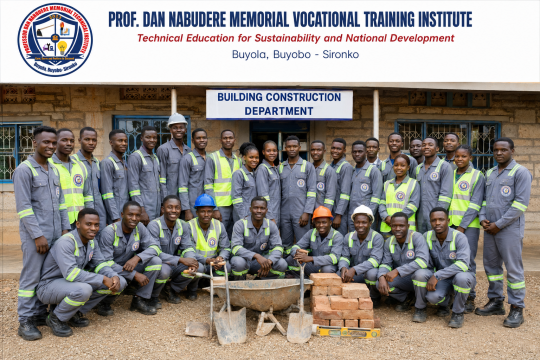 COURSES OFFERED AT PROF. DAN NABUDERE MEMORIAL V.T.I